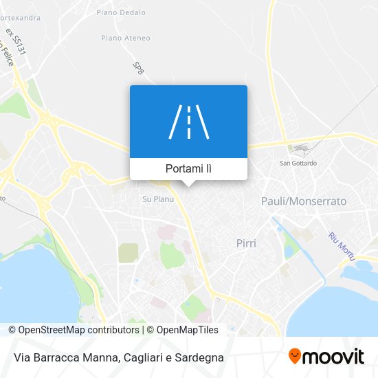 Mappa Via Barracca Manna
