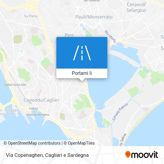 Mappa Via Copenaghen