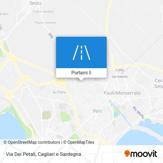 Mappa Via Dei Petali