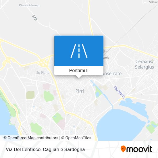 Mappa Via Del Lentisco