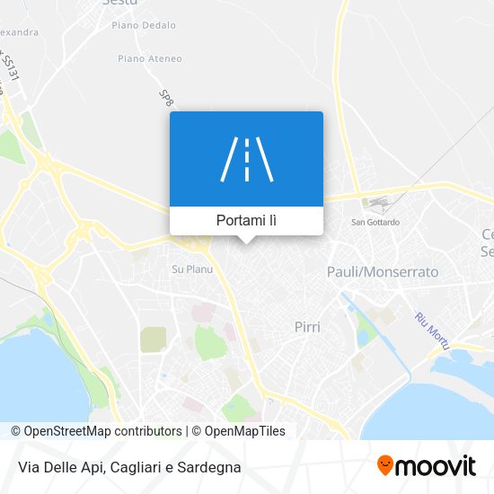 Mappa Via Delle Api