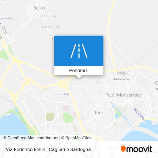 Mappa Via Federico Fellini
