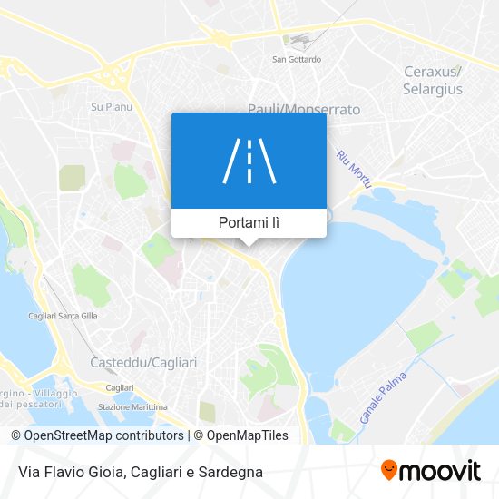 Mappa Via Flavio Gioia