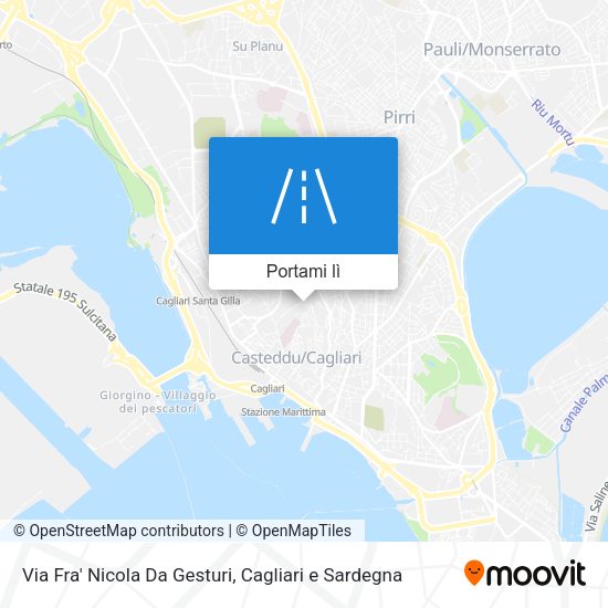 Mappa Via Fra' Nicola Da Gesturi