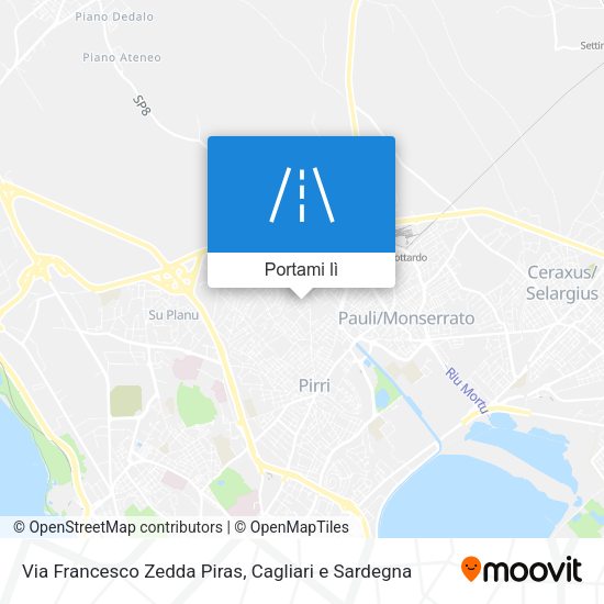 Mappa Via Francesco Zedda Piras
