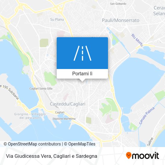 Mappa Via Giudicessa Vera