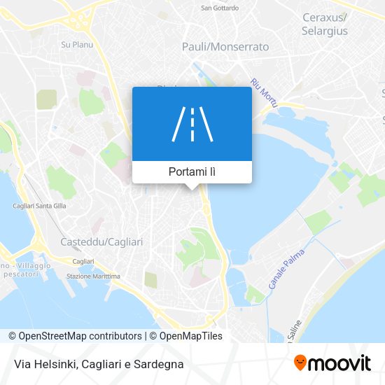 Mappa Via Helsinki