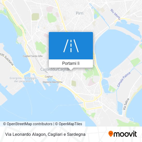 Mappa Via Leonardo Alagon