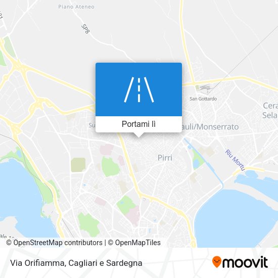 Mappa Via Orifiamma