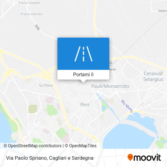 Mappa Via Paolo Spriano