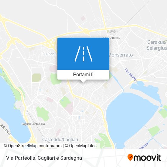 Mappa Via Parteolla
