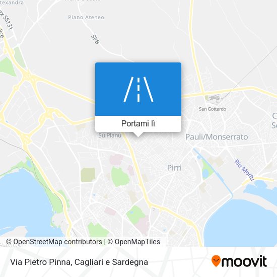 Mappa Via Pietro Pinna