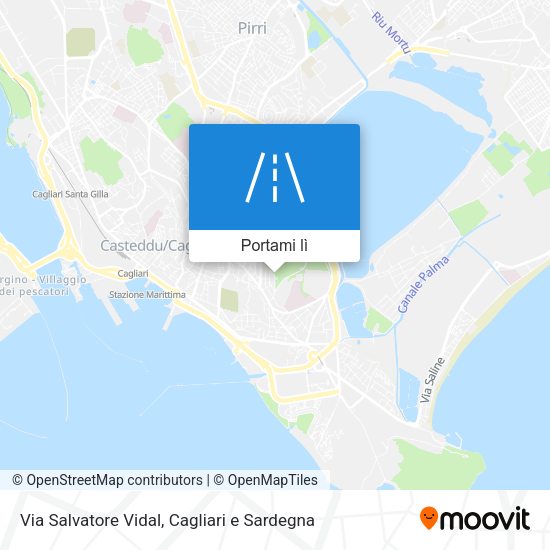 Mappa Via Salvatore Vidal