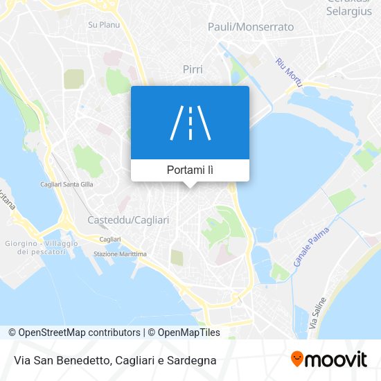 Mappa Via San Benedetto