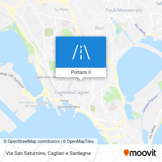 Mappa Via San Saturnino