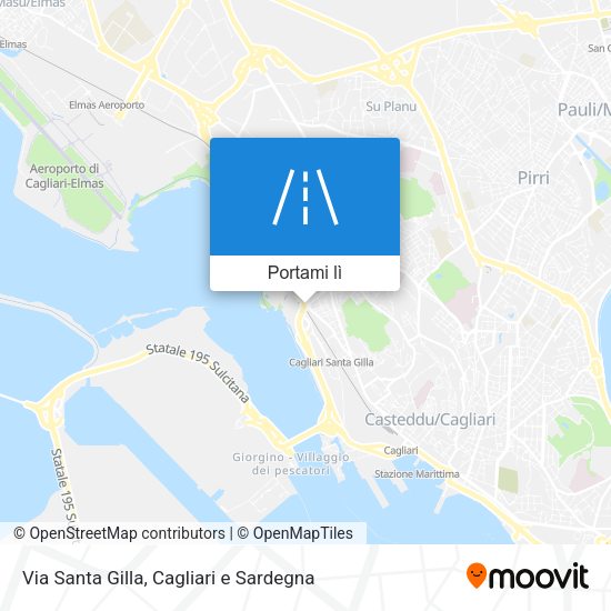 Mappa Via Santa Gilla