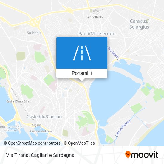 Mappa Via Tirana