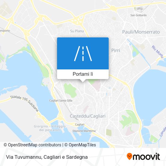 Mappa Via Tuvumannu