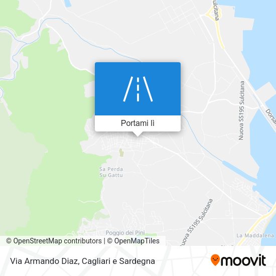 Mappa Via Armando Diaz