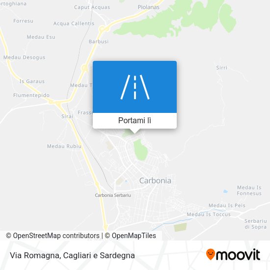 Mappa Via Romagna
