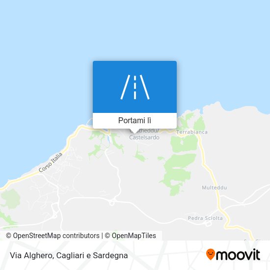 Mappa Via Alghero