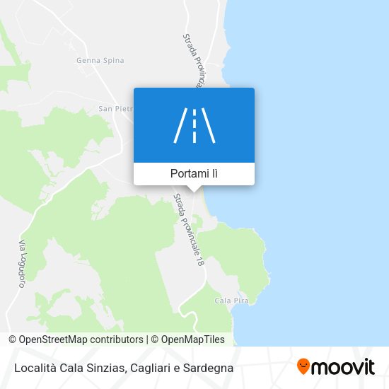 Mappa Località Cala Sinzias