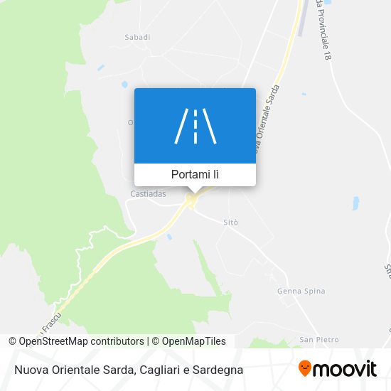 Mappa Nuova Orientale Sarda