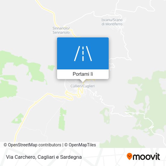 Mappa Via Carchero