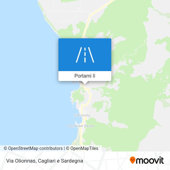 Mappa Via Olionnas