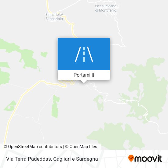 Mappa Via Terra Padeddas
