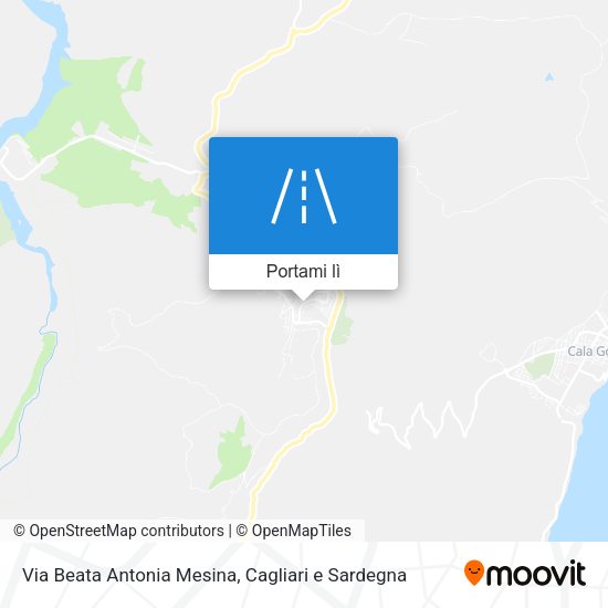 Mappa Via Beata Antonia Mesina