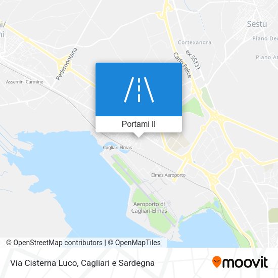 Mappa Via Cisterna Luco
