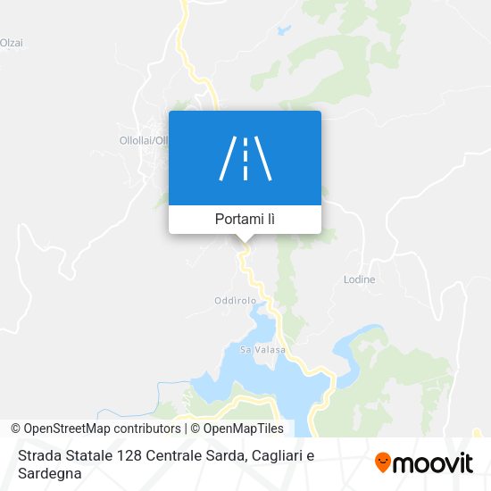 Mappa Strada Statale 128 Centrale Sarda