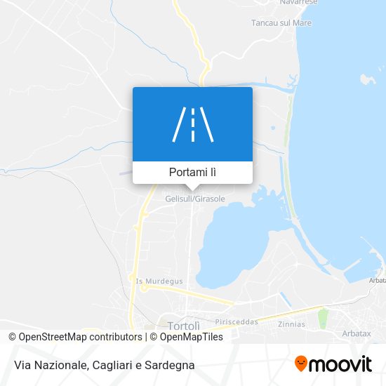 Mappa Via Nazionale