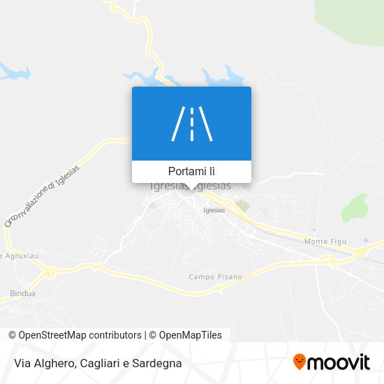 Mappa Via Alghero