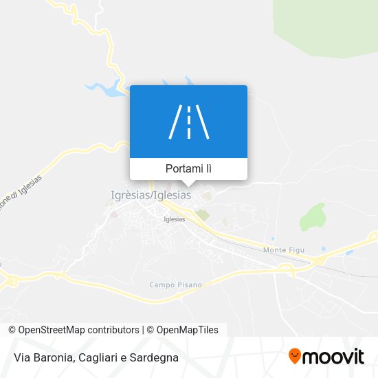 Mappa Via Baronia