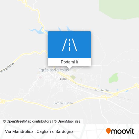 Mappa Via Mandrolisai
