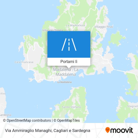 Mappa Via Ammiraglio Managhi