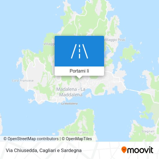 Mappa Via Chiusedda
