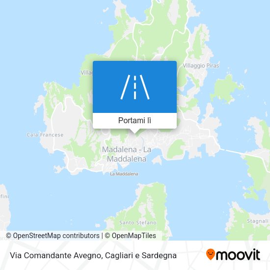 Mappa Via Comandante Avegno