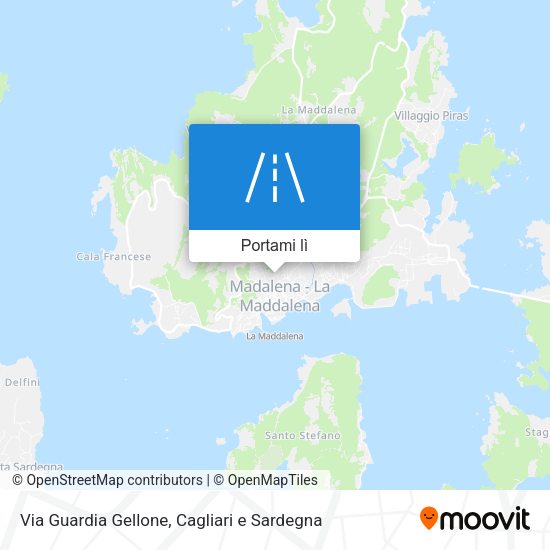 Mappa Via Guardia Gellone