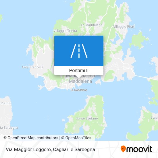 Mappa Via Maggior Leggero