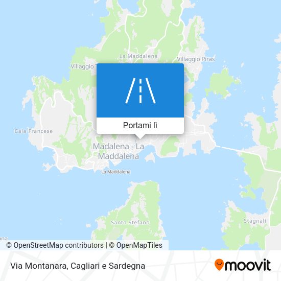 Mappa Via Montanara