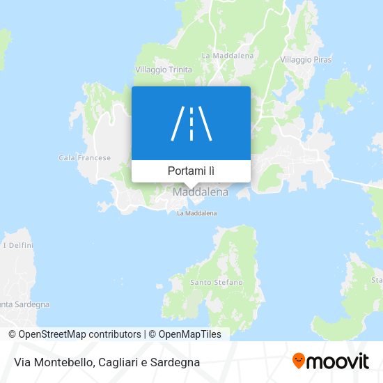 Mappa Via Montebello