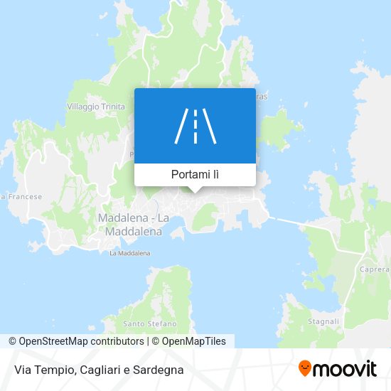 Mappa Via Tempio