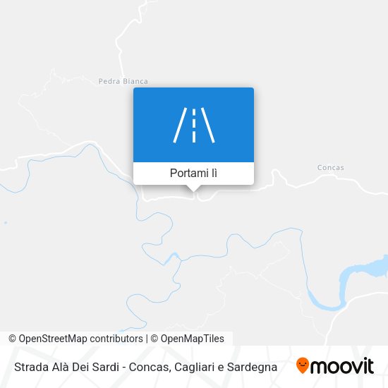 Mappa Strada Alà Dei Sardi - Concas