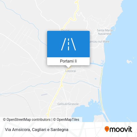 Mappa Via Amsicora