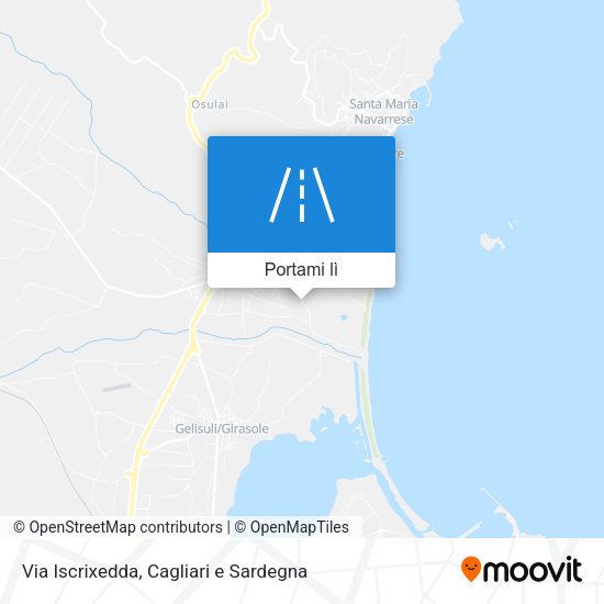 Mappa Via Iscrixedda