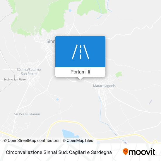 Mappa Circonvallazione Sinnai Sud
