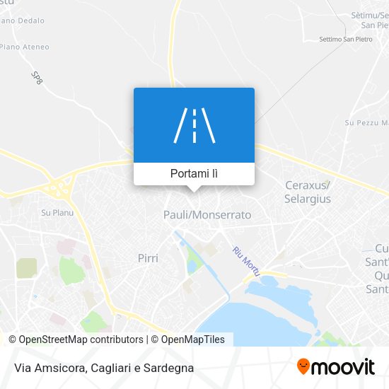 Mappa Via Amsicora